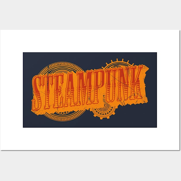 Steampunk Gears (v1) Wall Art by bluerockproducts